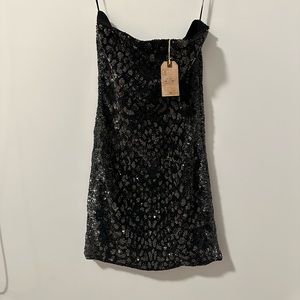 ALL SAINTS strapless dress